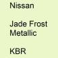 Preview: Nissan, Jade Frost Metallic, KBR.